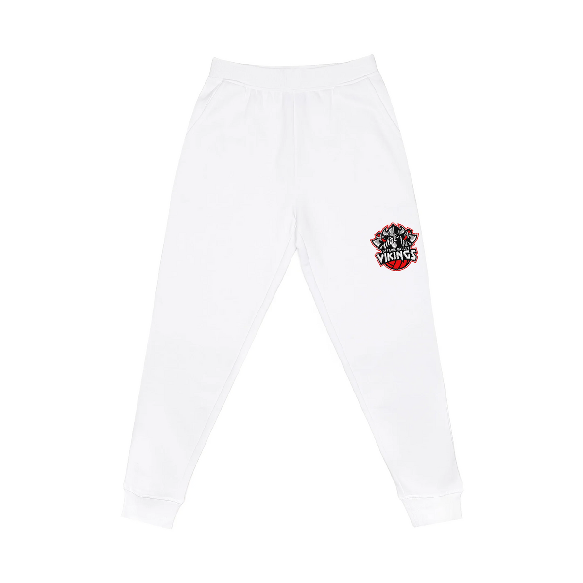 Vikings HERO-5020R white joggers - embroidered logo