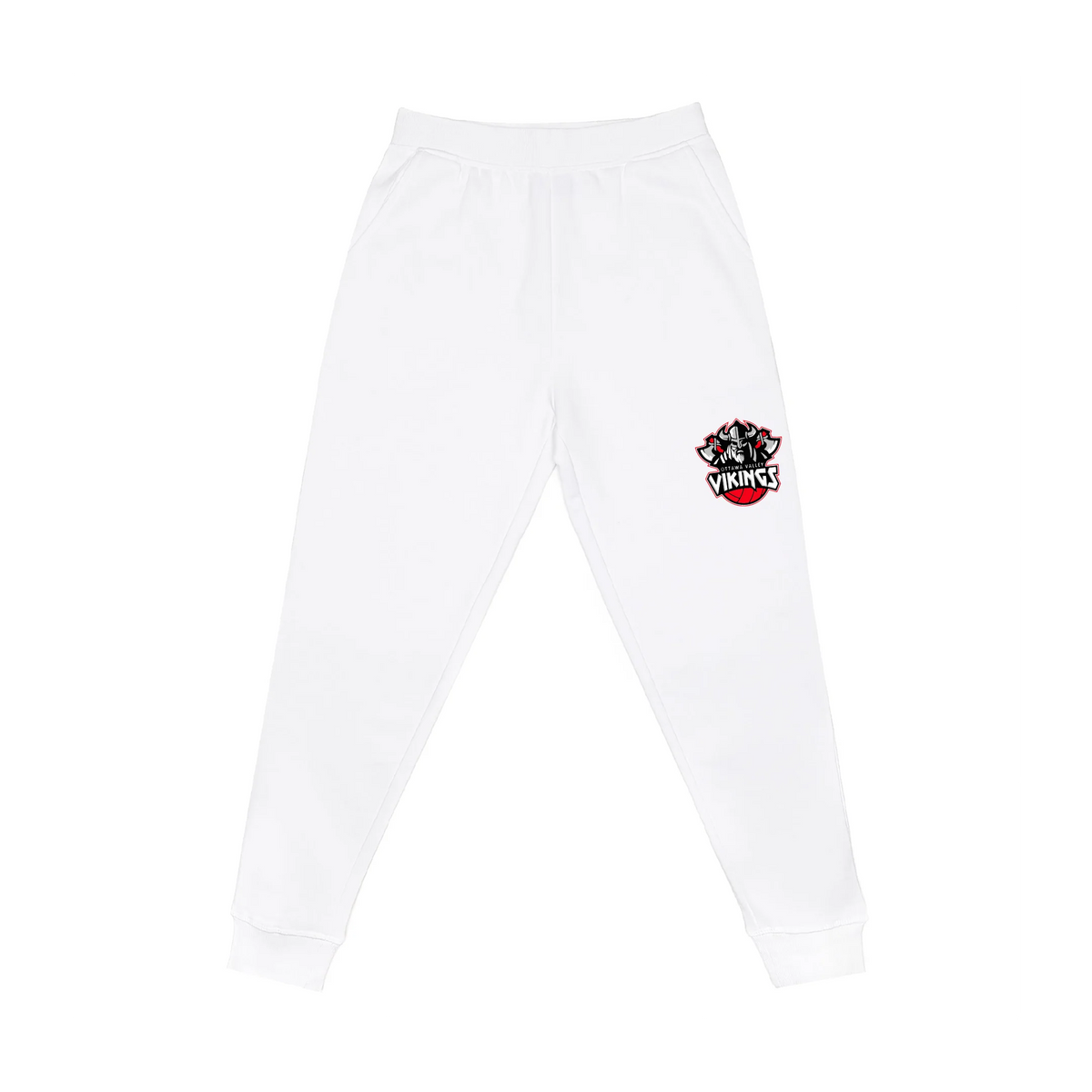 Vikings HERO-5020R white joggers - printed logo