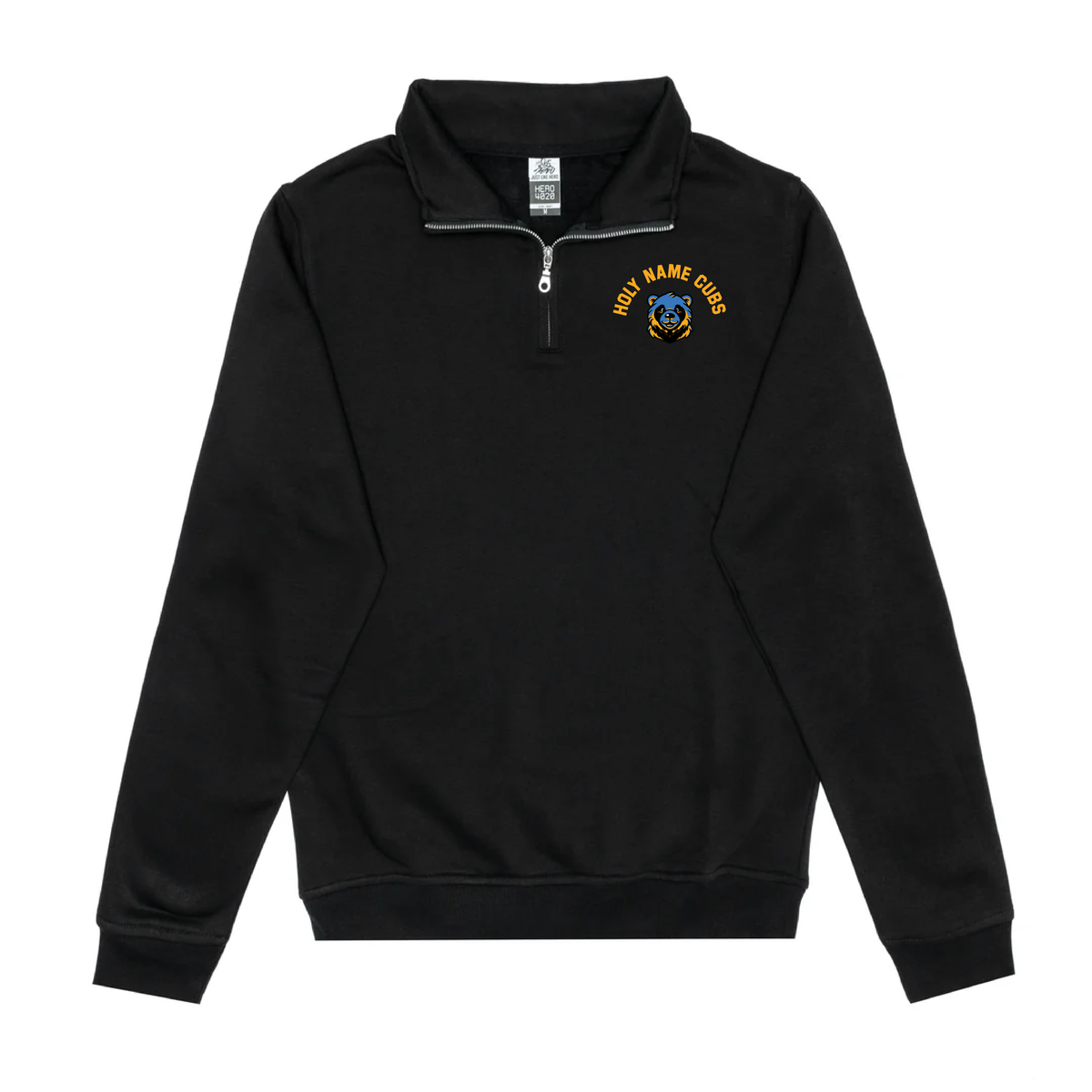 HNS - Sweat-shirt brodé 1/4 zip pour adulte