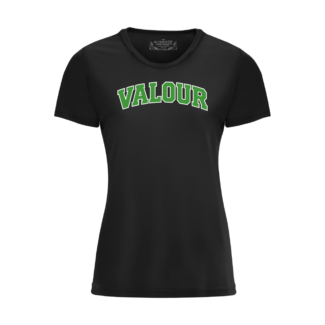 VALOUR - Ladies' Printed Poly T-Shirt - Valour Varsity