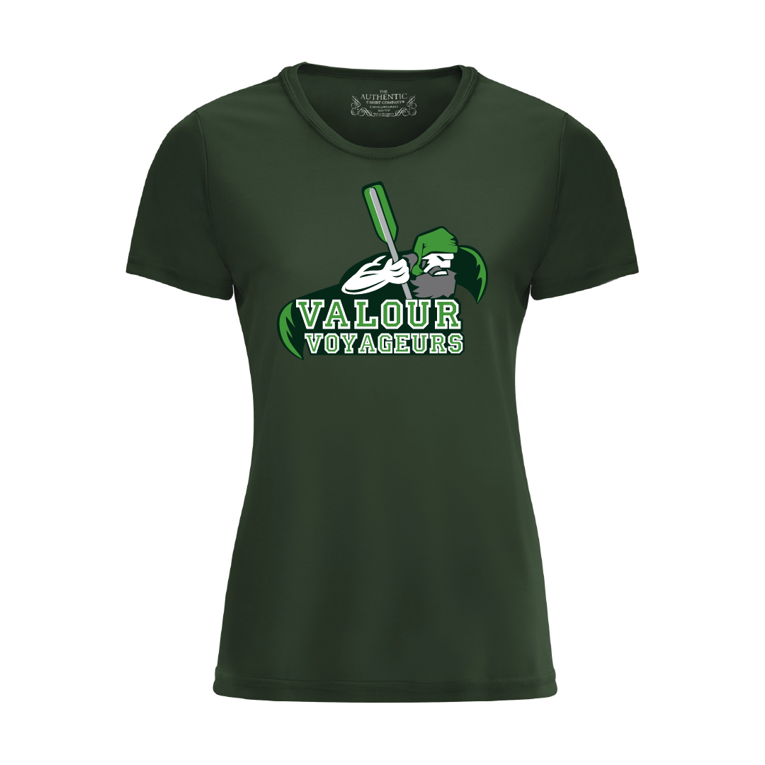 VALOUR - Ladies' Printed Poly T-Shirt - Valour Voyageurs
