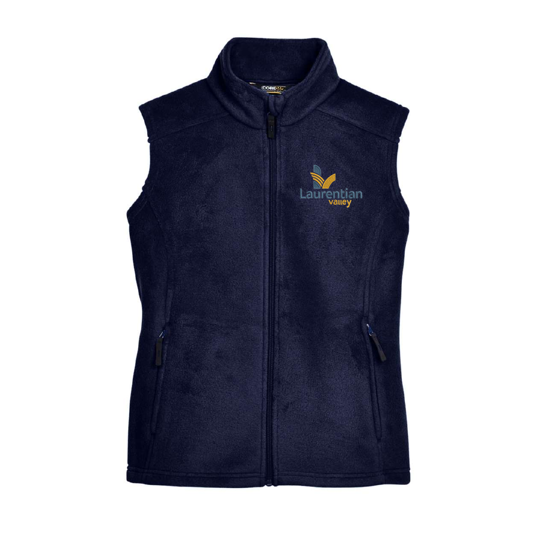 LV - Embroidred Ladies Fleece Vest