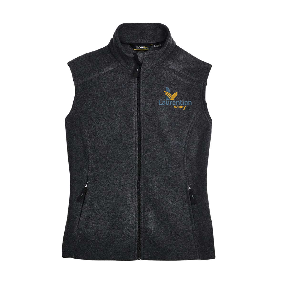LV - Embroidred Ladies Fleece Vest