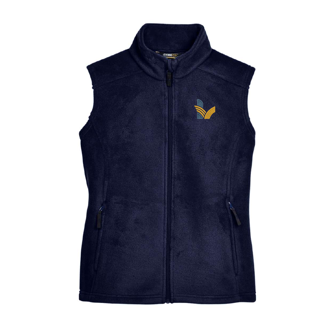LV - Embroidred Ladies Fleece Vest