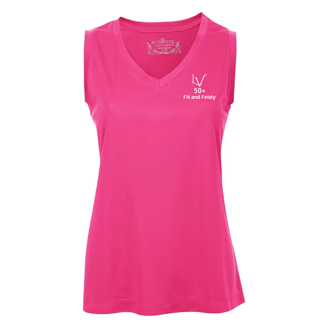 F&F - Printed Ladies Performance Sleeveless V-Neck