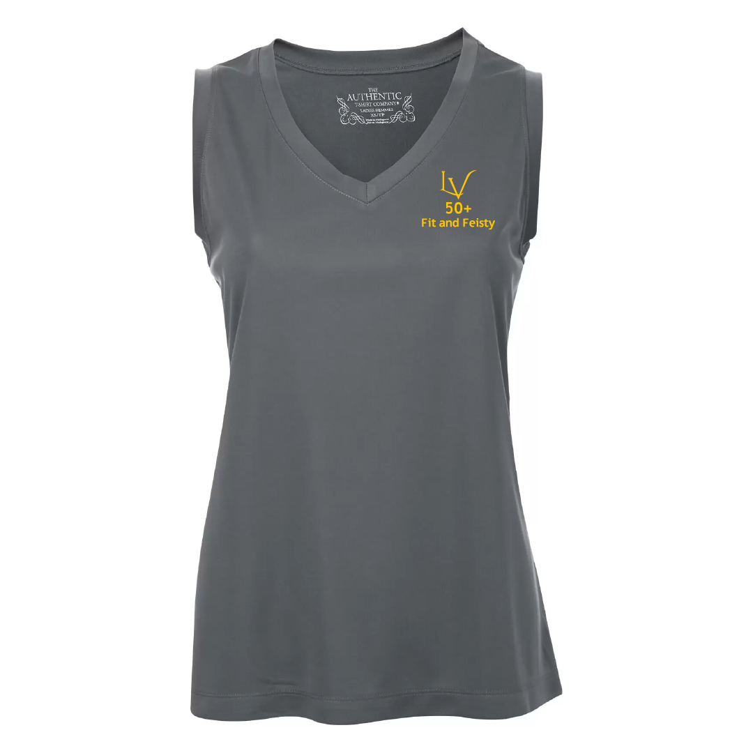 F&F - Printed Ladies Performance Sleeveless V-Neck