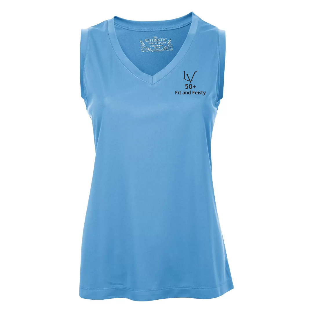 F&F - Printed Ladies Performance Sleeveless V-Neck