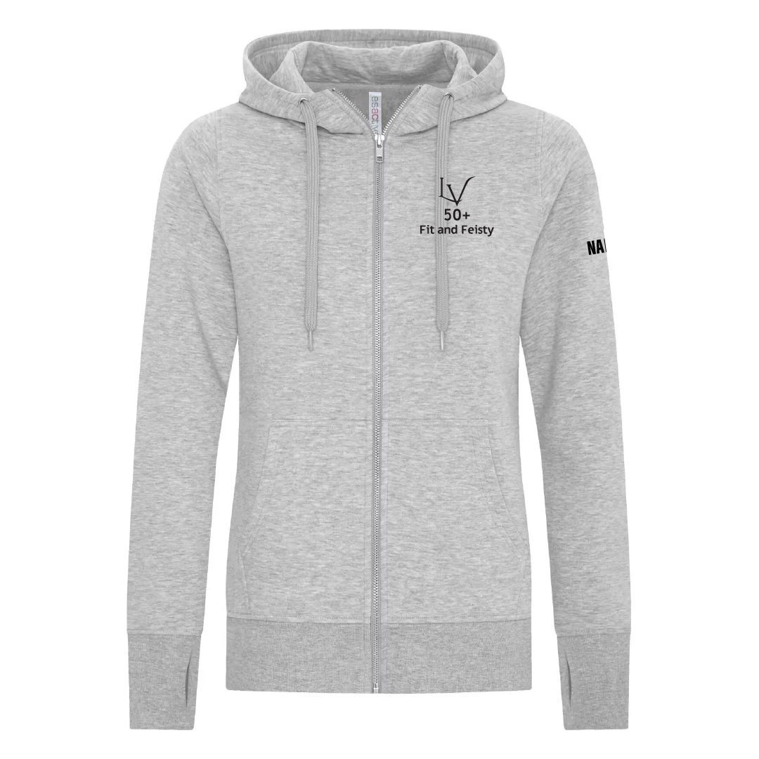 F&amp;F - Sweat à capuche zippé brodé pour femme