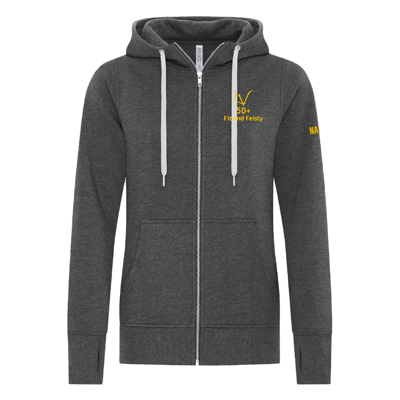 F&amp;F - Sweat à capuche zippé brodé pour femme