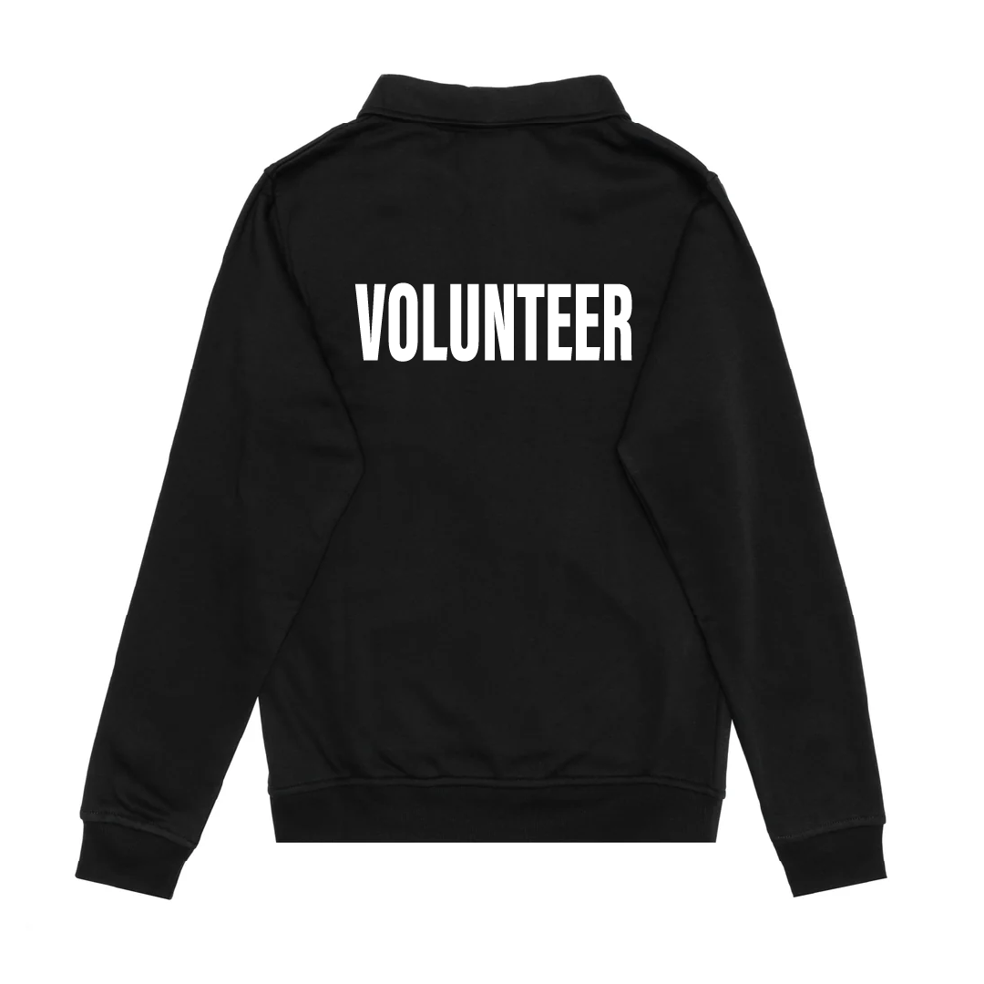 Sweat-shirt unisexe à col zippé brodé F&amp;F -