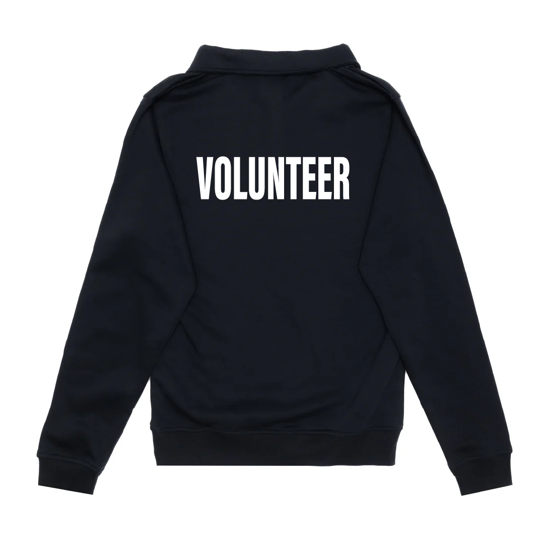 Sweat-shirt unisexe à col zippé brodé F&amp;F -