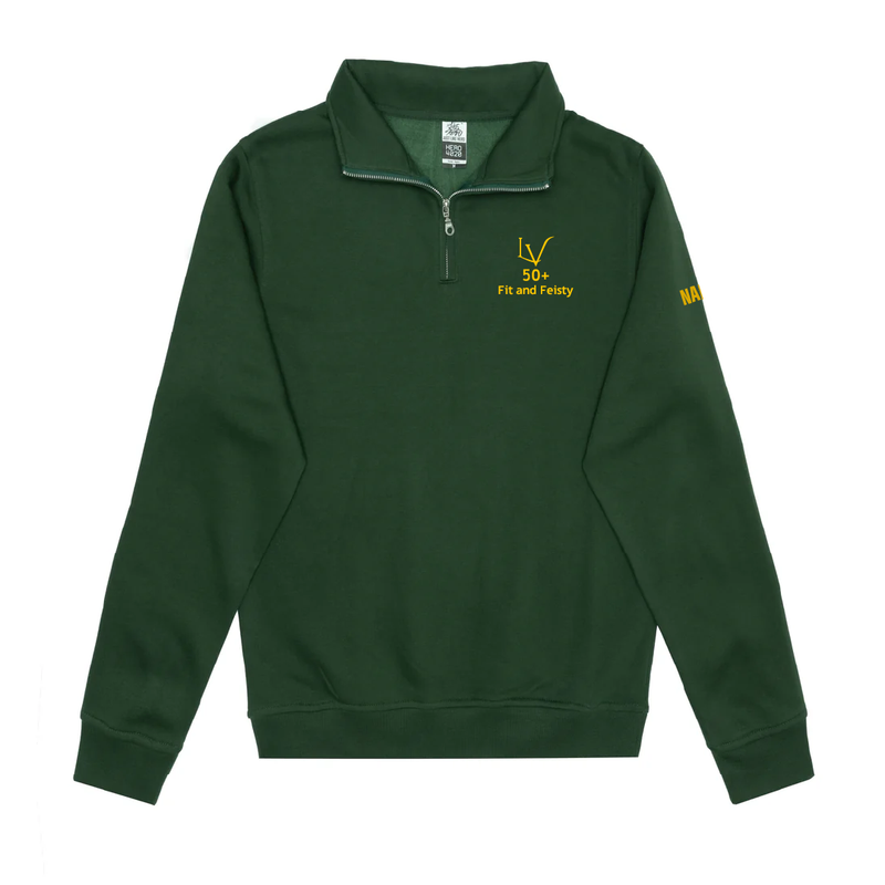 Sweat-shirt unisexe à col zippé brodé F&amp;F -