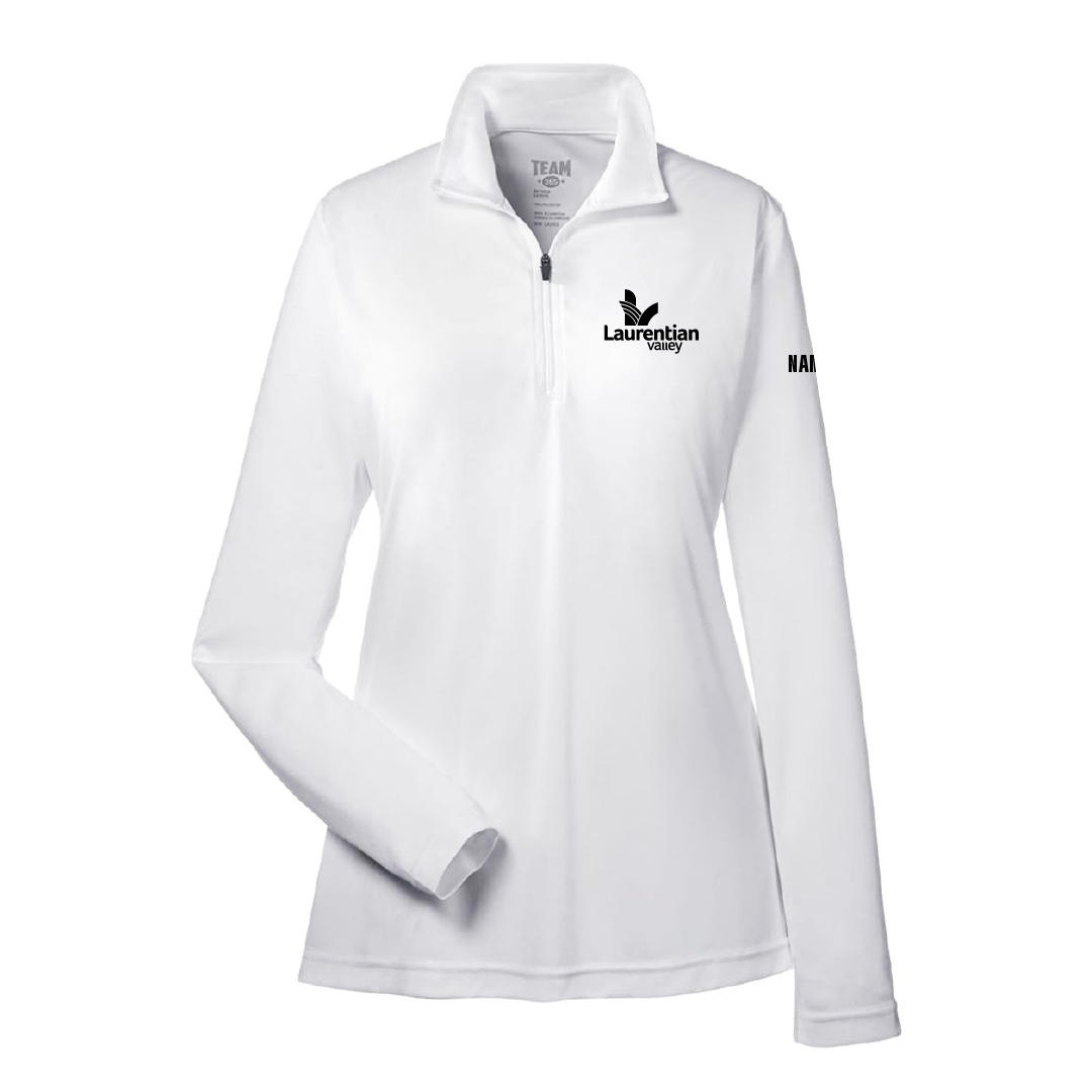 LV - Embroidered Ladies Performance 1/4 Zip Pullover