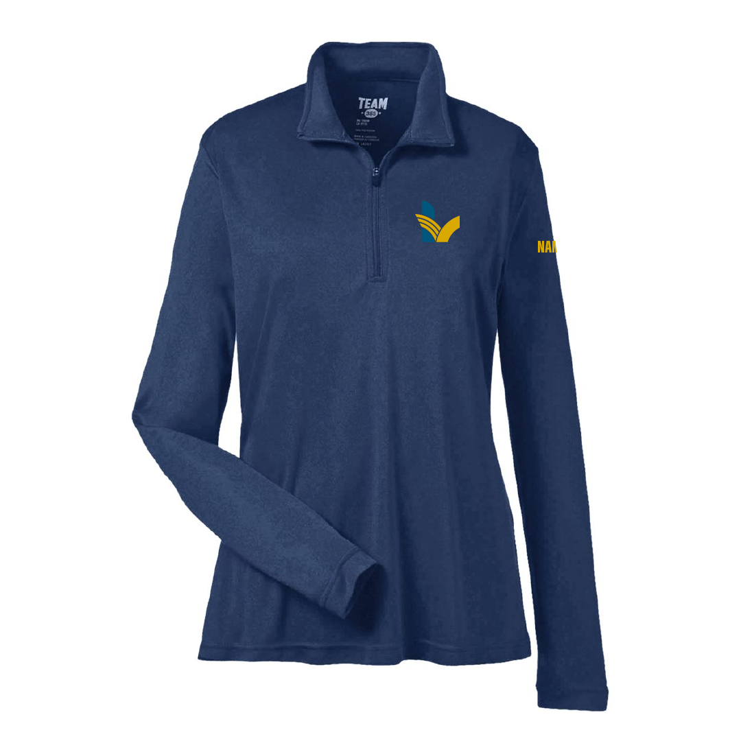LV - Embroidered Ladies Performance 1/4 Zip Pullover