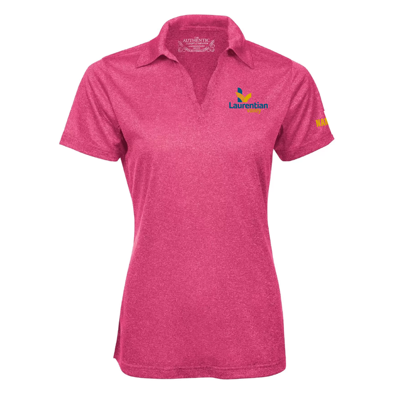 LV - Embroidered Ladies Heather Performance Polo