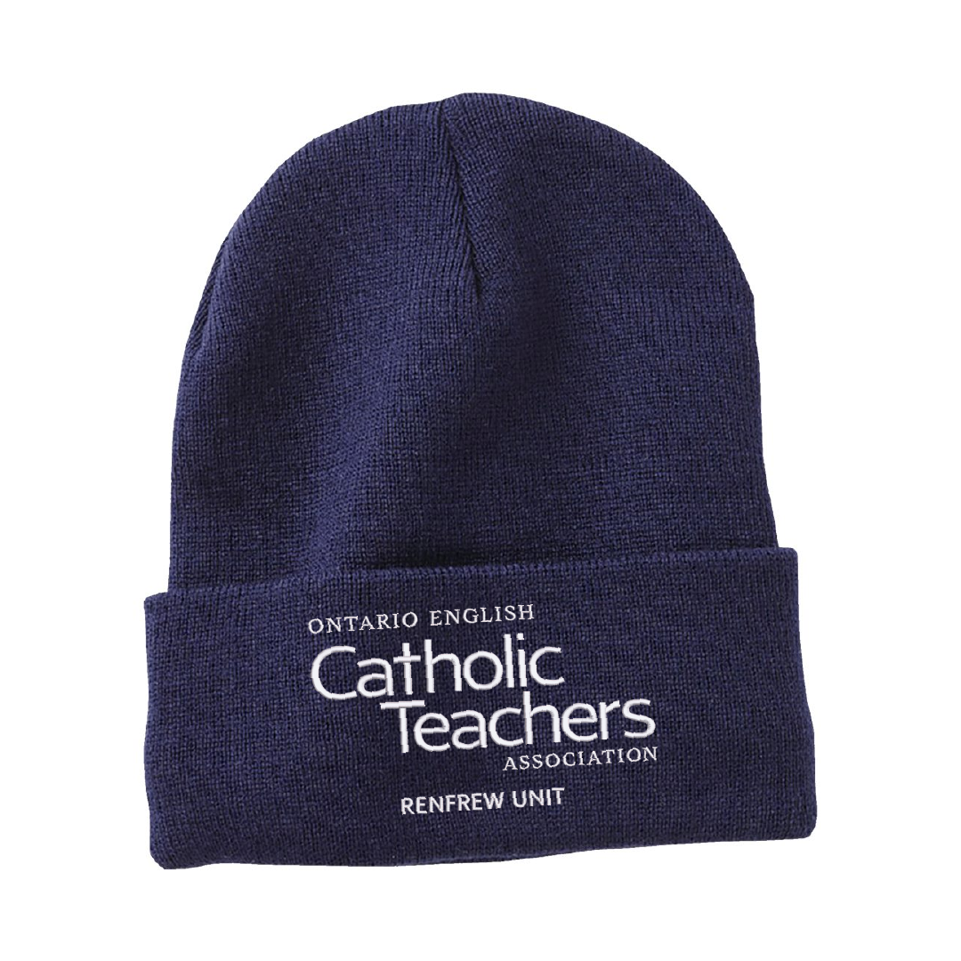 OECTA - Embroidered Sherpa Lined Cuffed Beanie