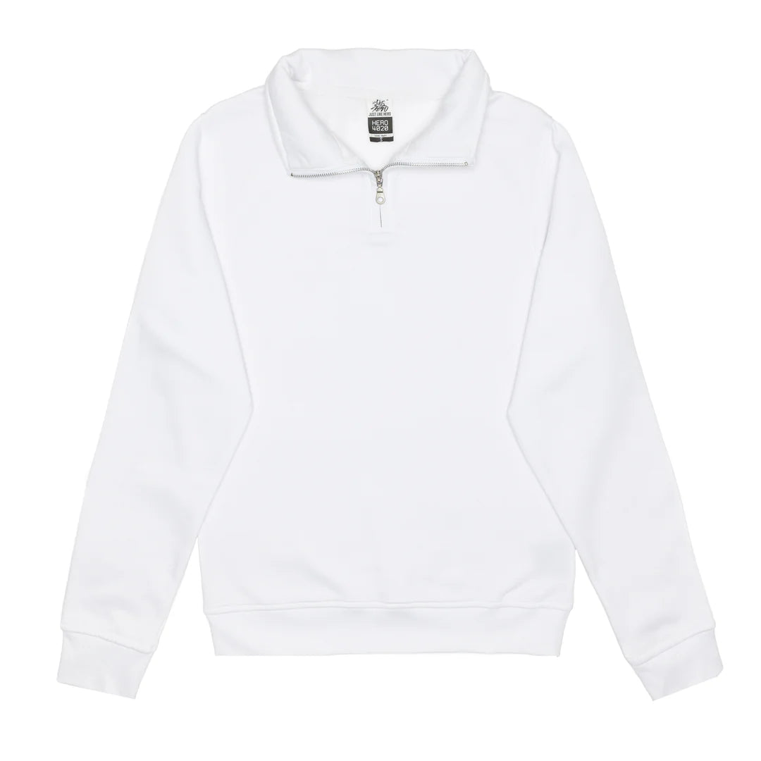 Sweat-shirt unisexe à fermeture éclair quart de tour HERO-4020