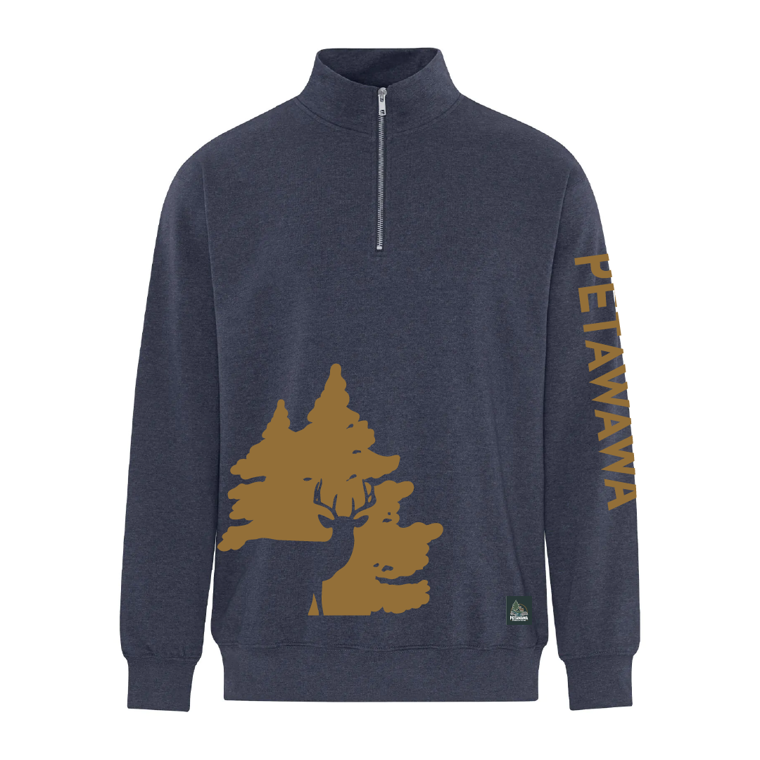 TOP - Staff Unisex Printed 1/4 Zip Sweatshirt