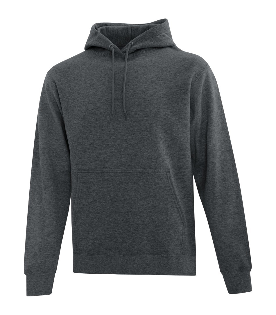 Plain Pullover Hooded Sweatshirt (Athletic Heather) - B-WEAR
