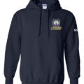Navy coloured MVDHS Embroidered Hooded Sweater